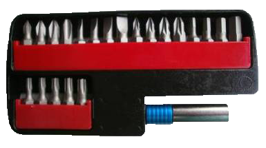 22Pcs Unit-Lock Quick Release Bits Set