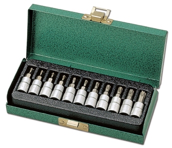 11Pcs 1/4 Dr. Star Socket Bit Set