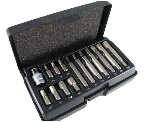 15Pcs Ribe Bit Set