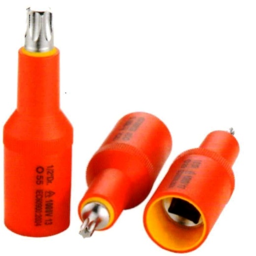 1/2 & 3/8 Dr. 1000V Insulated Bit Socket-Star