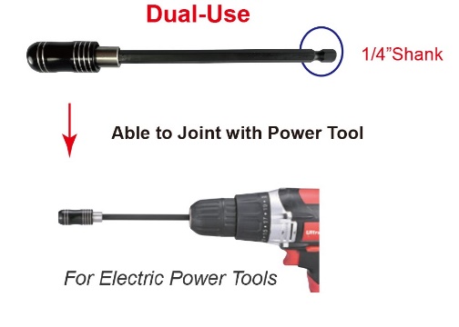 13 In 1 Multi-function Telescopic Ratchet Screwdriver w/Magnetic Drywall Bit HolderXNEW!