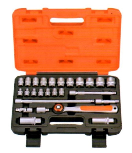 26Pcs 3/8 Dr. 60T/120T Ratchet & Socket Set