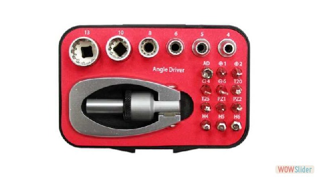 19 Pcs Multi-Angle Screwdriver Set
